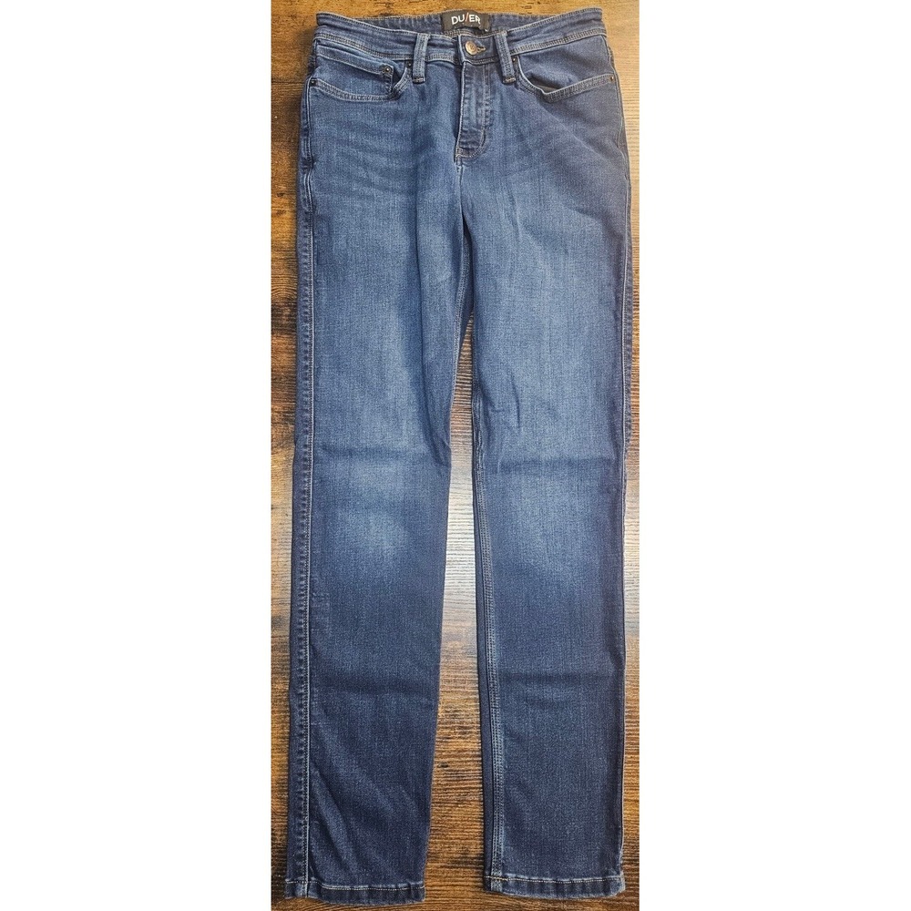 DUER Jeans Mens 30x32 Blue L2X Slim Stretch Antibacterial